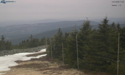 Lysá hora, pohled na západ