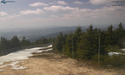 Lysá hora, pohled na západ