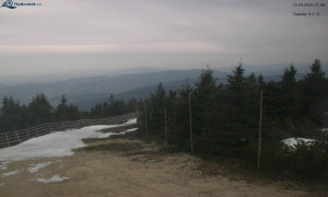 Město Rokytnice nad Jizerou - Lysá hora, pohled na západ - 12.4.2026 v 08:01 Město Rokytnice nad Jizerou - Lysá hora, pohled na západ - 12.4.2026 v 08:01