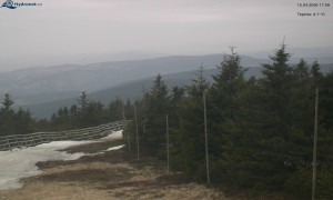 Město Rokytnice nad Jizerou - Lysá hora, pohled na západ - 12.4.2026 v 18:01 Město Rokytnice nad Jizerou - Lysá hora, pohled na západ - 12.4.2026 v 18:01