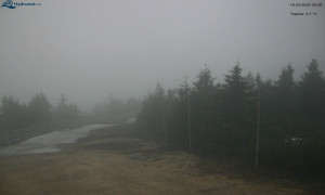 Město Rokytnice nad Jizerou - Lysá hora, pohled na západ - 16.4.2026 v 06:31 Město Rokytnice nad Jizerou - Lysá hora, pohled na západ - 16.4.2026 v 06:31