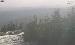 Lysá hora, pohled na západ