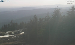 Lysá hora, pohled na západ