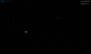 Město Rokytnice nad Jizerou - Lysá hora, pohled na západ - 23.4.2026 v 04:15 Město Rokytnice nad Jizerou - Lysá hora, pohled na západ - 23.4.2026 v 04:15