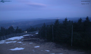 Město Rokytnice nad Jizerou - Lysá hora, pohled na západ - 23.4.2026 v 05:15 Město Rokytnice nad Jizerou - Lysá hora, pohled na západ - 23.4.2026 v 05:15