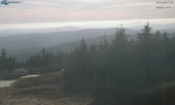 Lysá hora, pohled na západ