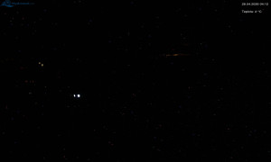 Město Rokytnice nad Jizerou - Lysá hora, pohled na západ - 28.4.2026 v 04:15 Město Rokytnice nad Jizerou - Lysá hora, pohled na západ - 28.4.2026 v 04:15