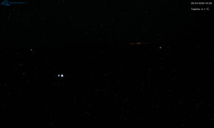 Město Rokytnice nad Jizerou - Lysá hora, pohled na západ - 28.4.2026 v 04:31 Město Rokytnice nad Jizerou - Lysá hora, pohled na západ - 28.4.2026 v 04:31