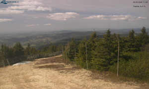 Město Rokytnice nad Jizerou - Lysá hora, pohled na západ - 28.4.2026 v 11:31 Město Rokytnice nad Jizerou - Lysá hora, pohled na západ - 28.4.2026 v 11:31