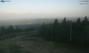 Město Rokytnice nad Jizerou - Lysá hora, pohled na západ - 27.5.2026 v 05:45 Město Rokytnice nad Jizerou - Lysá hora, pohled na západ - 27.5.2026 v 05:45