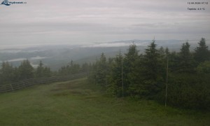 Město Rokytnice nad Jizerou - Lysá hora, pohled na západ - 12.6.2026 v 07:15 Město Rokytnice nad Jizerou - Lysá hora, pohled na západ - 12.6.2026 v 07:15