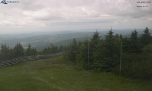 Město Rokytnice nad Jizerou - Lysá hora, pohled na západ - 16.6.2026 v 12:45 Město Rokytnice nad Jizerou - Lysá hora, pohled na západ - 16.6.2026 v 12:45