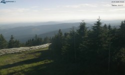 Lysá hora, pohled na západ