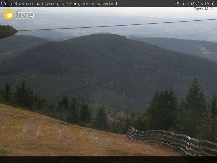 Město Rokytnice nad Jizerou - Lysá hora, pohled na východ - 19.10.2025 v 13:15 Město Rokytnice nad Jizerou - Lysá hora, pohled na východ - 19.10.2025 v 13:15