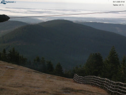 Lysá hora, pohled na východ