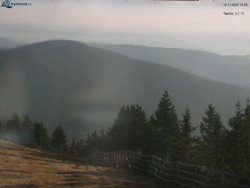 Lysá hora, pohled na východ