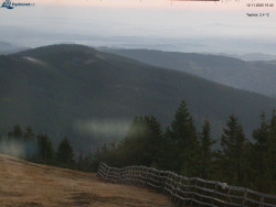 Lysá hora, pohled na východ