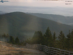 Lysá hora, pohled na východ