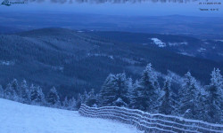 Lysá hora, pohled na východ