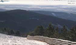 Lysá hora, pohled na východ