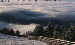 Lysá hora, pohled na východ