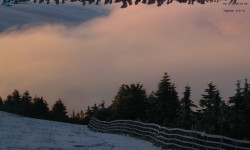 Lysá hora, pohled na východ