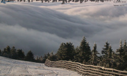 Lysá hora, pohled na východ