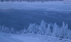 Lysá hora, pohled na východ