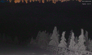 Město Rokytnice nad Jizerou - Lysá hora, pohled na východ - 8.1.2026 v 07:00 Město Rokytnice nad Jizerou - Lysá hora, pohled na východ - 8.1.2026 v 07:00