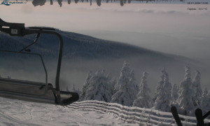 Město Rokytnice nad Jizerou - Lysá hora, pohled na východ - 8.1.2026 v 10:15 Město Rokytnice nad Jizerou - Lysá hora, pohled na východ - 8.1.2026 v 10:15