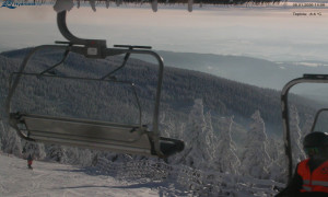 Město Rokytnice nad Jizerou - Lysá hora, pohled na východ - 8.1.2026 v 14:15 Město Rokytnice nad Jizerou - Lysá hora, pohled na východ - 8.1.2026 v 14:15
