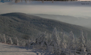 Město Rokytnice nad Jizerou - Lysá hora, pohled na východ - 8.1.2026 v 15:00 Město Rokytnice nad Jizerou - Lysá hora, pohled na východ - 8.1.2026 v 15:00