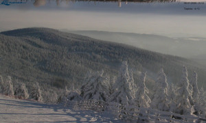 Město Rokytnice nad Jizerou - Lysá hora, pohled na východ - 8.1.2026 v 15:15 Město Rokytnice nad Jizerou - Lysá hora, pohled na východ - 8.1.2026 v 15:15