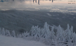 Lysá hora, pohled na východ