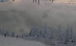 Lysá hora, pohled na východ