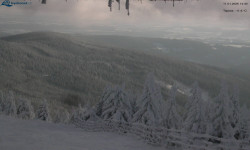 Lysá hora, pohled na východ