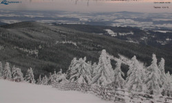 Lysá hora, pohled na východ