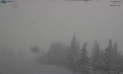 Lysá hora, pohled na východ