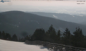 Město Rokytnice nad Jizerou - Lysá hora, pohled na východ - 22.1.2026 v 13:15 Město Rokytnice nad Jizerou - Lysá hora, pohled na východ - 22.1.2026 v 13:15