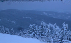 Lysá hora, pohled na východ