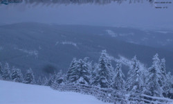 Lysá hora, pohled na východ