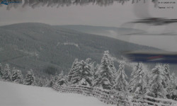 Lysá hora, pohled na východ