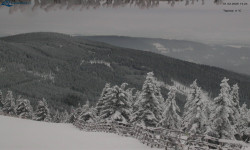 Lysá hora, pohled na východ