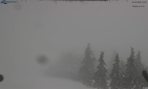 Město Rokytnice nad Jizerou - Lysá hora, pohled na východ - 7.2.2026 v 12:30 Město Rokytnice nad Jizerou - Lysá hora, pohled na východ - 7.2.2026 v 12:30