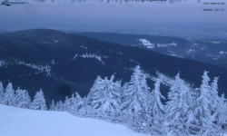 Lysá hora, pohled na východ