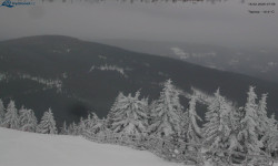 Lysá hora, pohled na východ