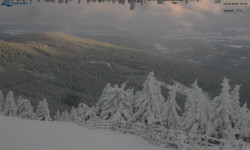 Lysá hora, pohled na východ