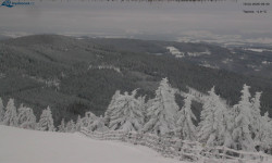 Lysá hora, pohled na východ