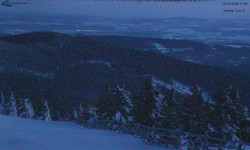 Lysá hora, pohled na východ