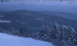 Lysá hora, pohled na východ